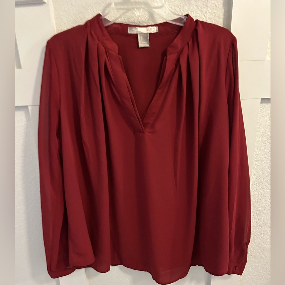 Forever‎ 21 Button Down Layered Shirt